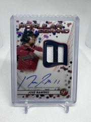 Jose Ramirez [Pink] #DPAR-JR Baseball Cards 2023 Topps Pristine Popular Demand Autograph Relic Prices