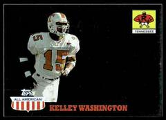 Kelley Washington [Foil] #131 Football Cards 2003 Topps All American Prices