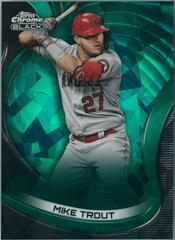 Mike Trout [Green Atomic] #4 Baseball Cards 2022 Topps Chrome Black Prices
