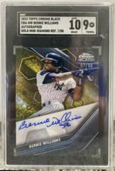 Bernie Williams [Gold Mini Diamond] #CBA-BW Baseball Cards 2023 Topps Chrome Black Autographs Prices