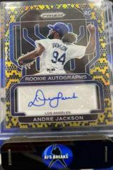 Andre Jackson [Snake Skin Prizm] #RA-AN Baseball Cards 2022 Panini Prizm Rookie Autographs Prices