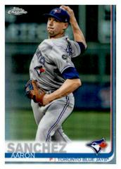 Aaron Sanchez [Blue Refractor] #132 Baseball Cards 2019 Topps Chrome Prices