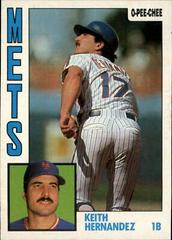 Keith Hernandez #120 Baseball Cards 1984 O Pee Chee Prices