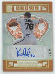 Kervin Castro [Gold] #C-KC Baseball Cards 2022 Panini Capstone Crown Autographs Prices