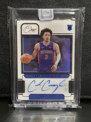 Cade Cunningham [Purple] #RA-CCH Basketball Cards 2021 Panini One and One Rookie Autographs Prices
