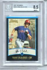 Hank Blalock #236 Baseball Cards 2001 Bowman Prices