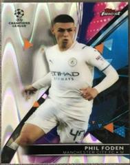 Phil Foden [Ray Wave] Soccer Cards 2021 Topps Finest UEFA Champions League Prices
