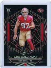 Nick Bosa [Electric Etch Red] #140 Football Cards 2019 Panini Obsidian Prices