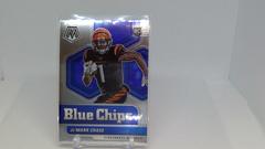 Ja'Marr Chase [Blue Mosaic] #7 Football Cards 2021 Panini Mosaic Blue Chips Prices