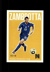 Gianluca Zambrotta [Gold] Soccer Cards 2017 Panini Nobility Prices