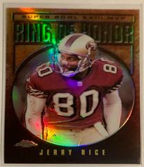Jerry Rice [Refractor] Football Cards 2002 Topps Chrome Ring of Honor Prices