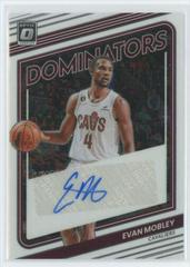 Evan Mobley #DS-EVM Basketball Cards 2022 Panini Donruss Optic Dominators Signatures Prices
