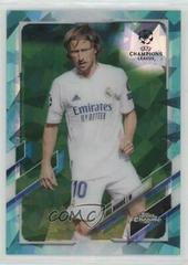 Luka Modric [Aqua] Soccer Cards 2020 Topps Chrome UEFA Champions League Sapphire Prices