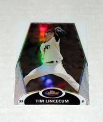 Tim Lincecum [Green Refractor] Baseball Cards 2008 Finest Prices