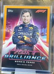 Sergio Perez [Orange] #FOB-SP Racing Cards 2022 Topps Formula 1 Flash of Brilliance Prices