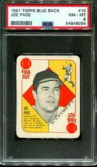 Joe Page Baseball Cards 1951 Topps Blue Back Prices