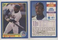 Lance Johnson Baseball Cards 1990 Score Prices