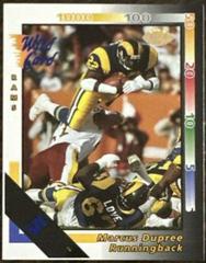 Marcus Dupree [5 Stripe] Football Cards 1992 Wild Card Prices