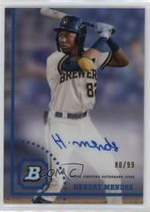 Hendry Mendez [Refractor] #CPA-HM Baseball Cards 2022 Bowman Heritage Chrome Prospect Autographs Prices