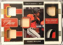 Cedric Mullins [Gold] Baseball Cards 2022 Panini Three and Two Full Count Swatches Prices