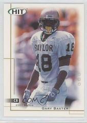 Gary Baxter Football Cards 2001 Sage Hit Prices