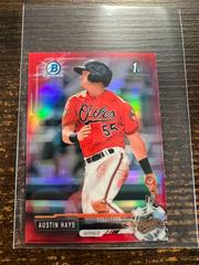 Austin Hays [Red Refractor] #BCP224 Baseball Cards 2017 Bowman Chrome Prospects Prices