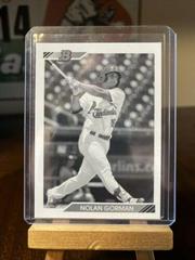 Nolan Gorman [Black & White] #BHP-66 Baseball Cards 2020 Bowman Heritage Prospects Prices