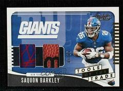 Saquon Barkley [Prime] #TTD-SB Football Cards 2019 Panini Absolute Tools of the Trade Double Prices