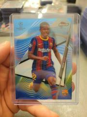 Ansu Fati [Blue Refractor] Soccer Cards 2020 Topps Finest UEFA Champions League Prices