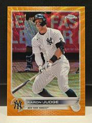 Aaron Judge [Orange Wave] Baseball Cards 2022 Topps Chrome Prices
