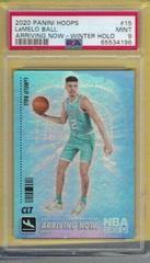 LaMelo Ball [Winter Holo] Basketball Cards 2020 Panini Hoops Arriving Now Prices