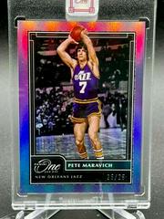 Pete Maravich [Purple] Basketball Cards 2020 Panini One and One Prices