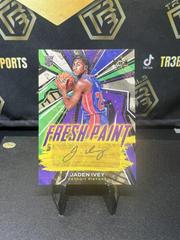 Jaden Ivey #FP-JID Basketball Cards 2022 Panini Court Kings Fresh Paint Autographs Prices