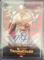 Mike Trout [Red] Baseball Cards 2023 Topps Chrome in Technicolor Autographs Prices
