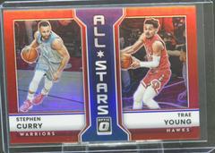 Stephen Curry, Trae Young [Red] Basketball Cards 2022 Panini Donruss Optic All Stars Prices