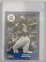 Hank Aaron Baseball Cards 2022 Topps Mini 1987 Prices