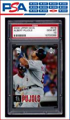 Albert Pujols #419 Baseball Cards 2006 Upper Deck Prices