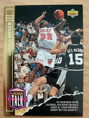 harold miner #lt5 Basketball Cards 1993 Upper Deck Locker Talk Prices