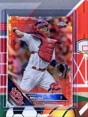 Yadier Molina [Red Refractor] #152 Baseball Cards 2016 Topps Chrome Prices