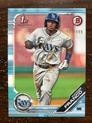 Wander Franco [Sky Blue] Baseball Cards 2019 Bowman Prospects Prices