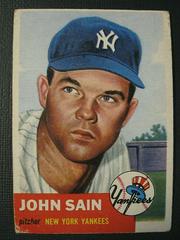 John Sain Baseball Cards 1953 Topps Prices