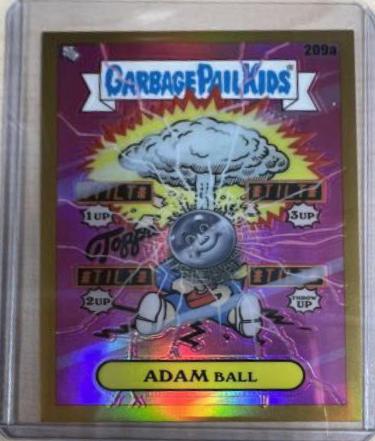 ADAM Ball [Gold Refractor] #209a 2022 Garbage Pail Kids Chrome