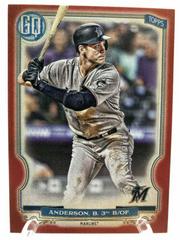 Brian Anderson [Red] Baseball Cards 2020 Topps Gypsy Queen Prices
