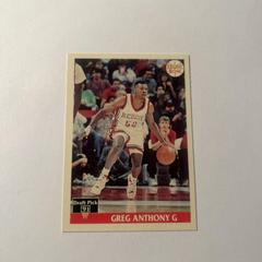 Greg Anthony #42 Basketball Cards 1991 Front Row Prices