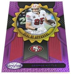 George Kittle [Purple] Football Cards 2022 Panini Certified Seal of Approval Prices