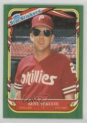 Kent Tekulve Baseball Cards 1987 Fleer Star Stickers Prices