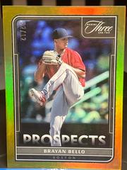 Brayan Bello [Holo Gold] #P-49 Baseball Cards 2022 Panini Three and Two Prospects Prices