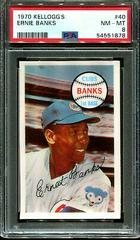 Ernie Banks #40 Baseball Cards 1970 Kellogg's Prices
