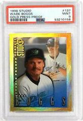 Wade Boggs [Gold Press Proof] #137 Baseball Cards 1998 Studio Prices