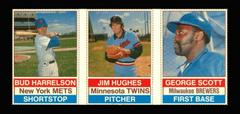 Harrelson, Hughes, Scott [Hand Cut Panel] Baseball Cards 1976 Hostess Prices